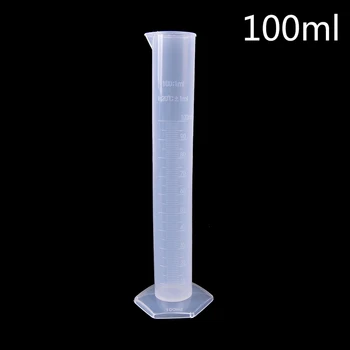 100 ml Plastikinis Matavimo Cilindras Laboratorinis Bandymas, Matavimo Vamzdelis įrankį už Prieinamą kainą Chemija, Rinkinys