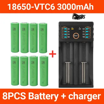 100% originalus VTC6 18650 3000mAh, Li ion, 3,7 V baterija us18650 3000mAh baterija, NAUDOTI žaislai, įrankiai