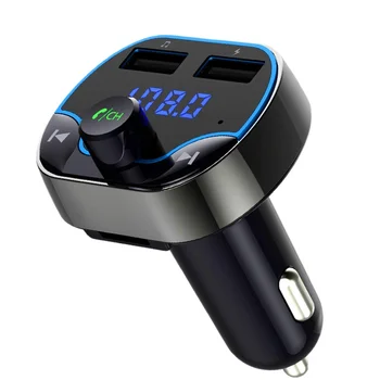 12V Dvigubas USB Automobilinis Įkroviklis Automobilinis MP3 Grotuvas Automobilių FM Siųstuvas Greito Įkrovimo palaiko Balso Transliavimo Navigacijos Įtampos Bandymai