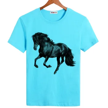 2021 marškinėliai sėkmės Black horse cool T-shirt vyrams naujas tendencijas gražus marškinėlius Prekės geros kokybės suspaudimo marškinėliai