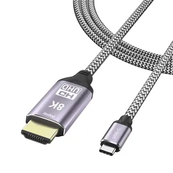 CY USB4 USB-C Tipo C Šaltinis, HDTV, 2.0 Ekrano 8K 4K UHD DP HDTV Vyrų Monitoriaus Kabelio Jungtis, 1.8 m 6ft