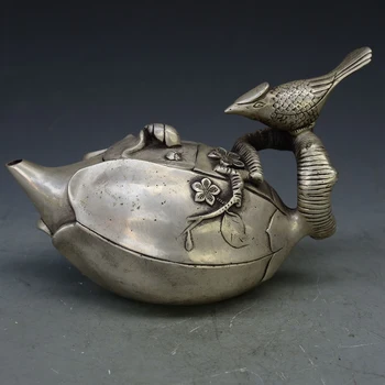 Labai reti Čing Dinastija (QianLong1711-1799)silver bird arbatinukas,,Apdailos